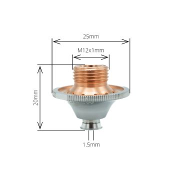 Mushroom Double Shower 1.5mm