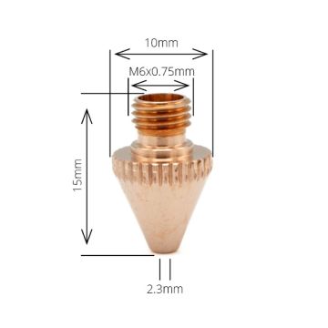 TCL Nozzle 2.3mm (M6)