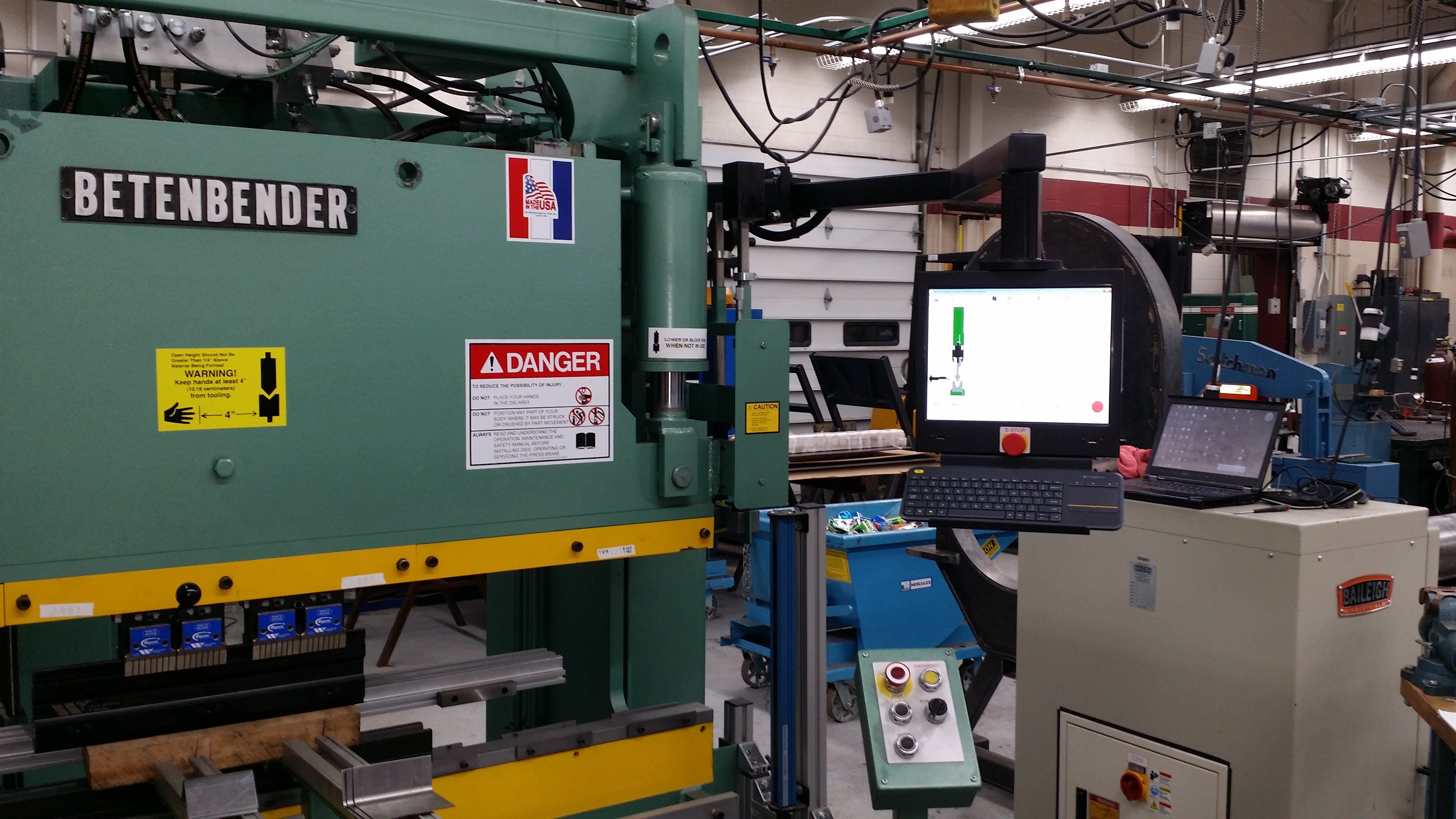 PC800L on Betenbender brake (Single Axis Ram)